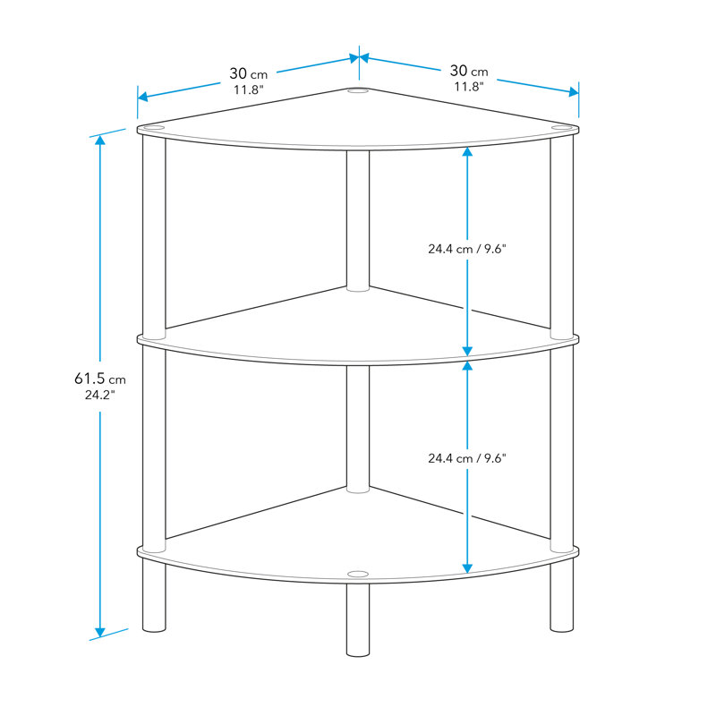 Mcilwain 41cm W Stainless Steel Shelving Unit