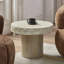 Table basse ronde en fibre de verre