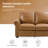 Igon 62.8" Traditional Down-Filled Genuine Leather Power Reclining Loveseat Sofa-1584800162