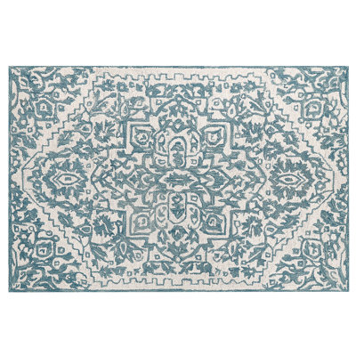 Akenzie Oriental Wool Hand Woven Area Rug