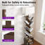 Bookcases With Led Light And Remote Control, 7-tier 2 Drawer Column Floor Lamp-720984764