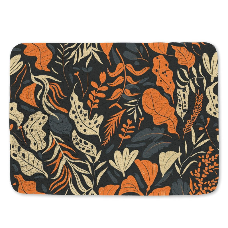 Tapis de bain en microfibre / microsuède Lorrieann, L 17 po x L 24 po