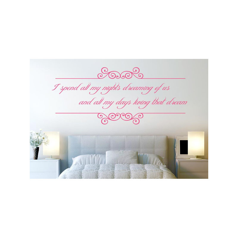 Non-Wall Damaging Wall Decal, Pink