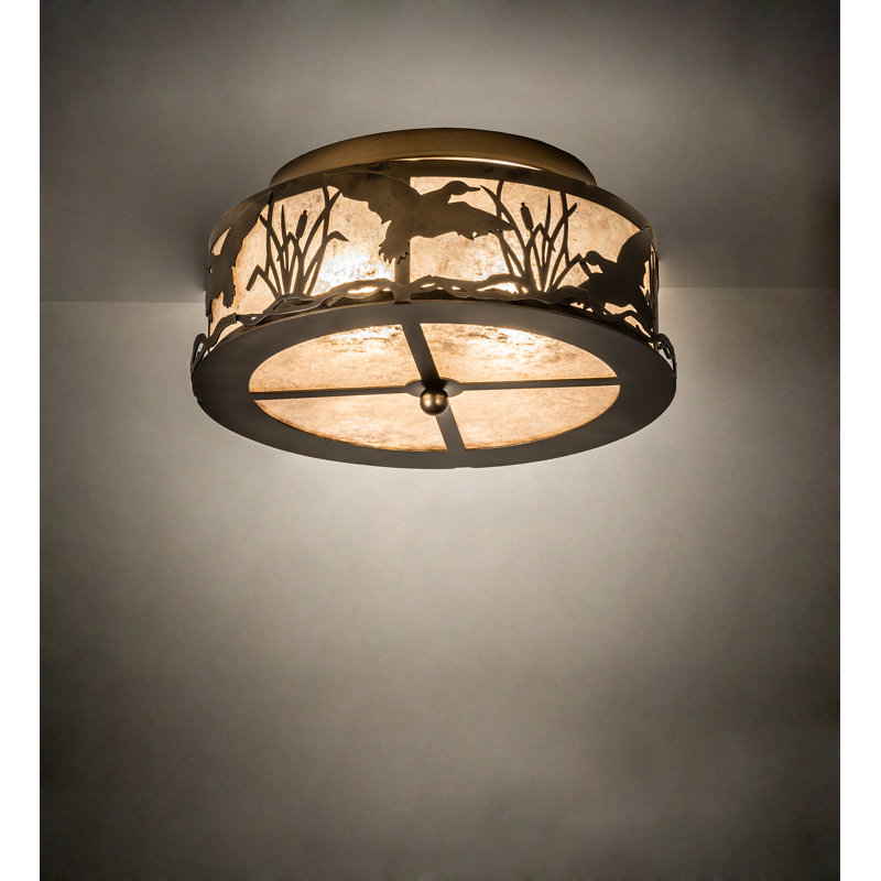 Rustic Lodge 2 - Light Semi Flush Mount
