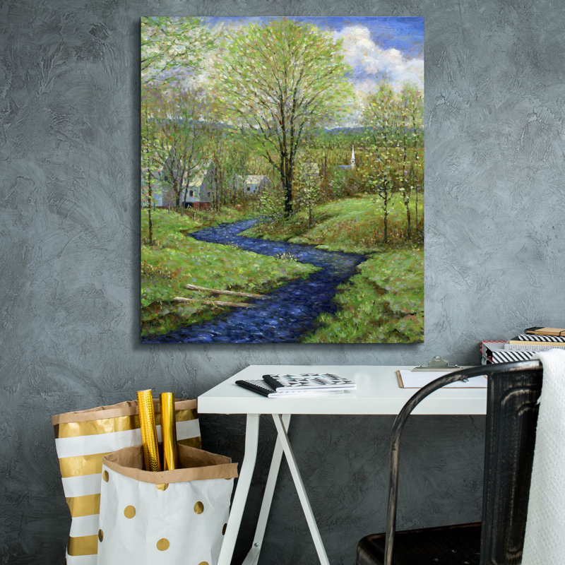 Toile épique «Prêt au printemps» par Michael Fratrich, 26 po x 30 po