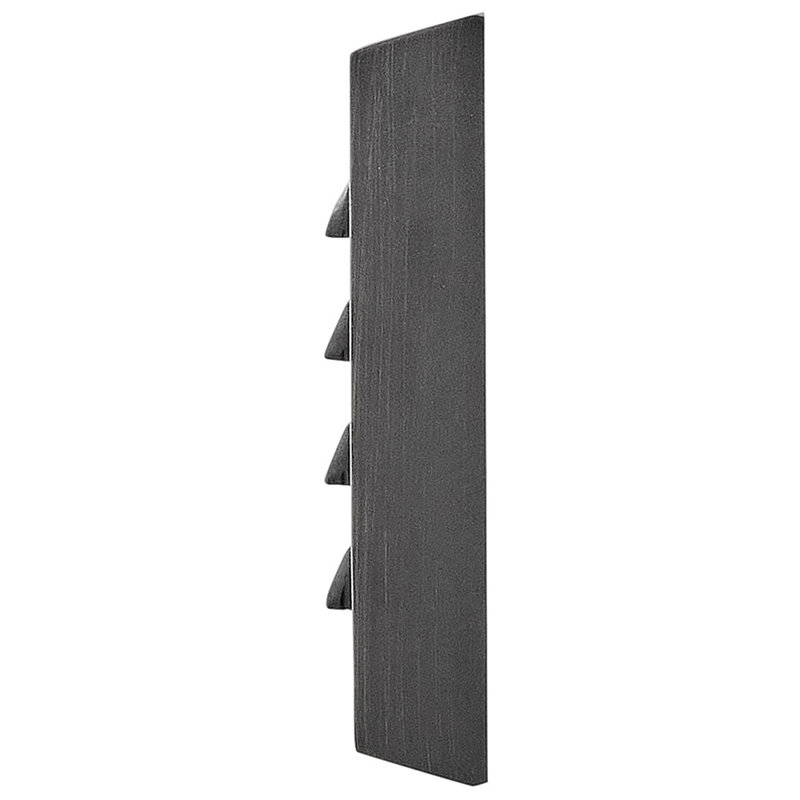 Louvered LED Step Light, Satin Black