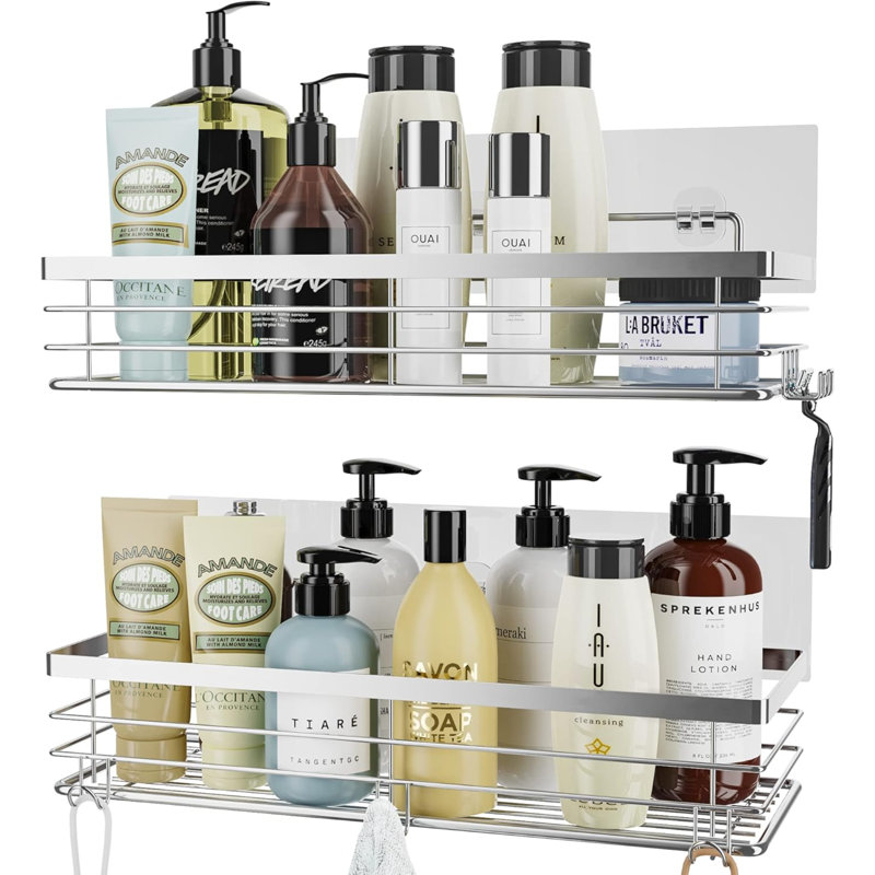 Apte Adhesive Stainless Steel Shower Caddy