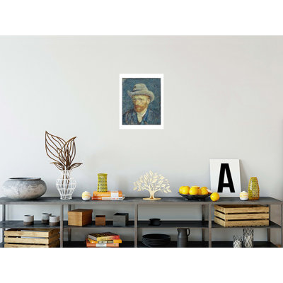 Autoportrait au chapeau de feutre gris par Vincent van Gogh - Impression giclée