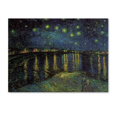 «Starlight Over the Rhone» par Vincent van Gogh - reproduction d'art sur toile tendue