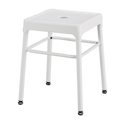 Industrial Stool with Footrest