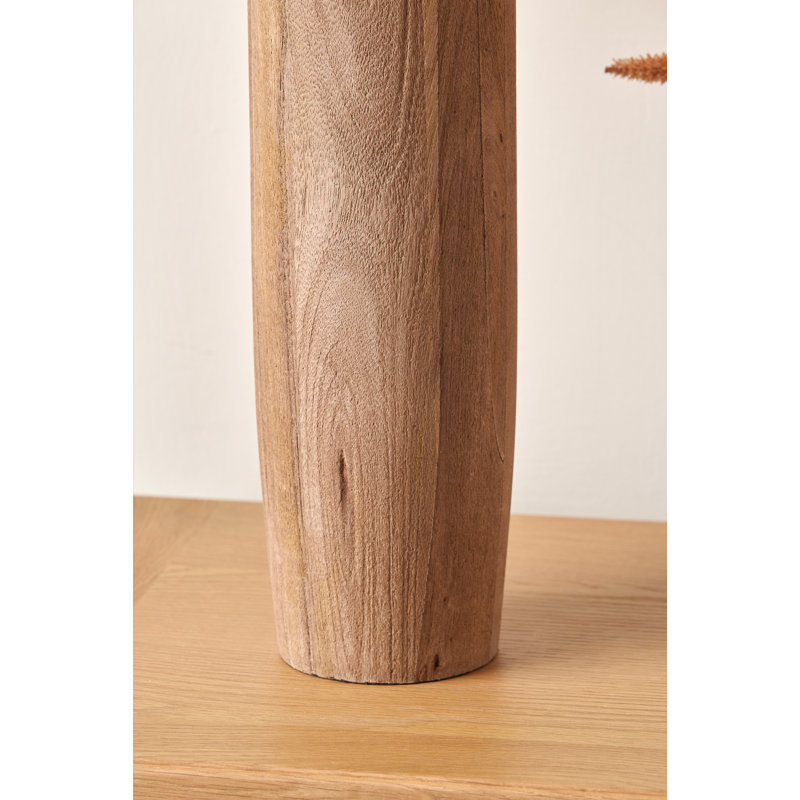 Wood Lamp Base Lamp, 49cm H x 12cm W x 12cm D