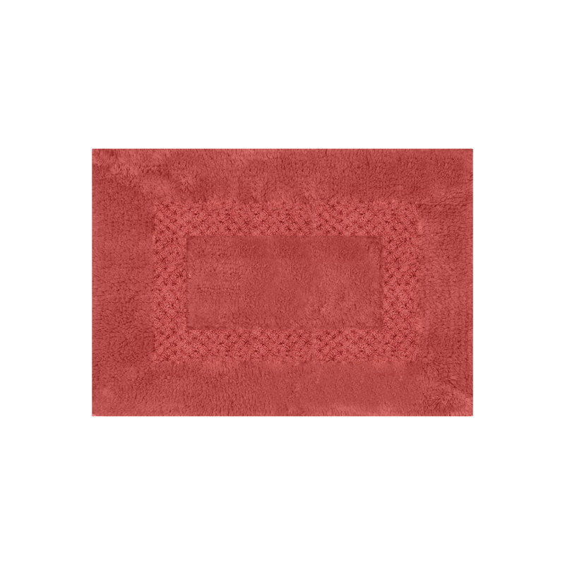 Tapis pour salle de bain Antigona, l 17 po x L 24 po, Corail