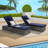 Outdoor Wicker Chaise Lounge Set of 2-179119439-179119441