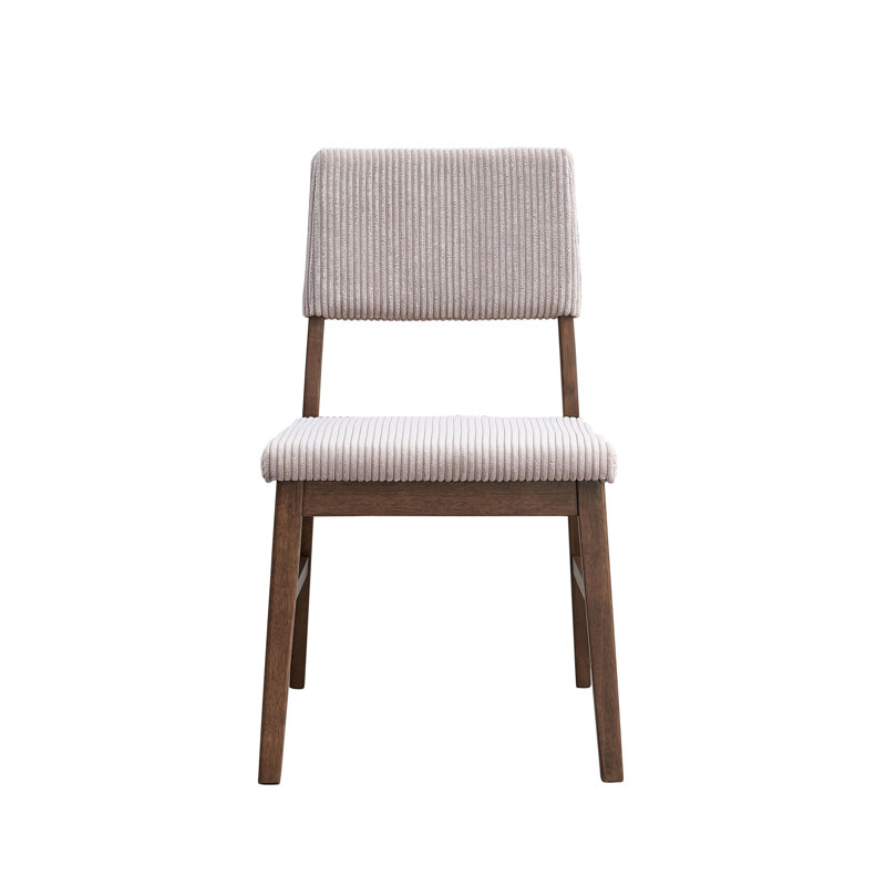 Ensemble de 2 chaises d'appoint en velours côtelé Seda Dusty Mauve