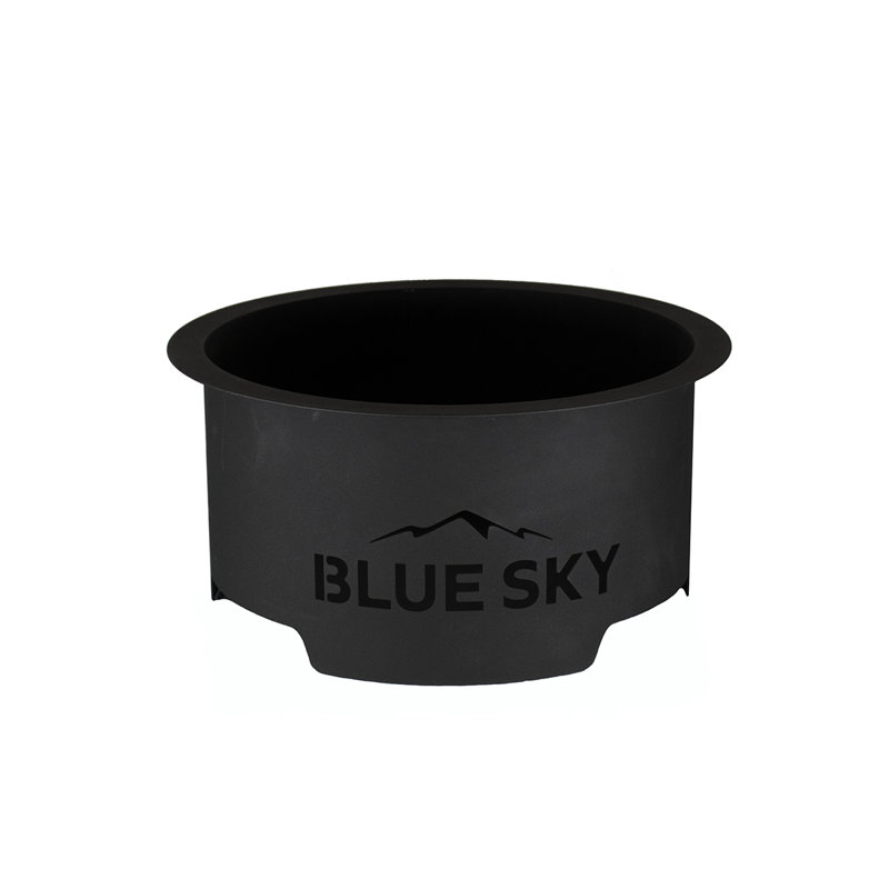 Black Steel Smokeless Portable Fire Pit with Carrying Bag