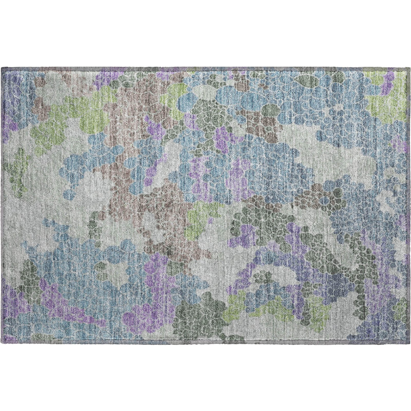 Premium Machine Washable Jakiyra AMF1906 Geometric Rug, Rectangle 1'8" x 2'6"
