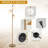 3-Globe Floor Lamp With Foot Switch And Bulb Bases