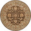 Wool Oriental Area Rug in Brown