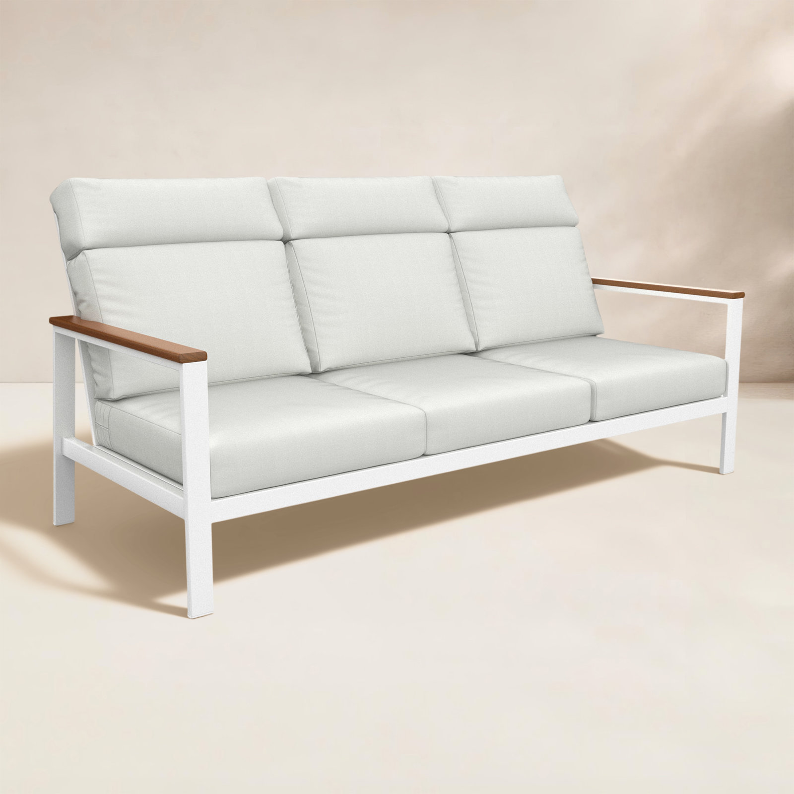 Townsend 80" Sunbrella® Patio Sofa, Canvas White