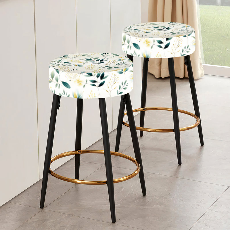 Minimalist Botanicals III - Ensemble de 2 tabourets de bar botaniques