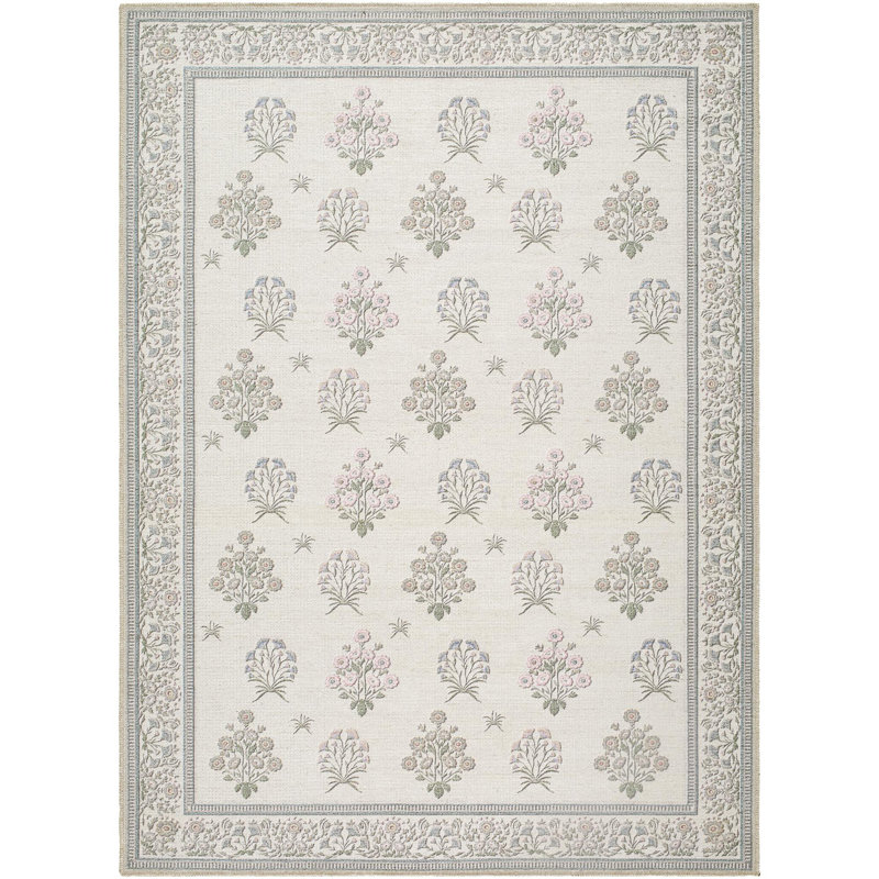 Tapis lavable à la machine Erinn Myla, Rectangle 6 pi 7 po x 9 pi