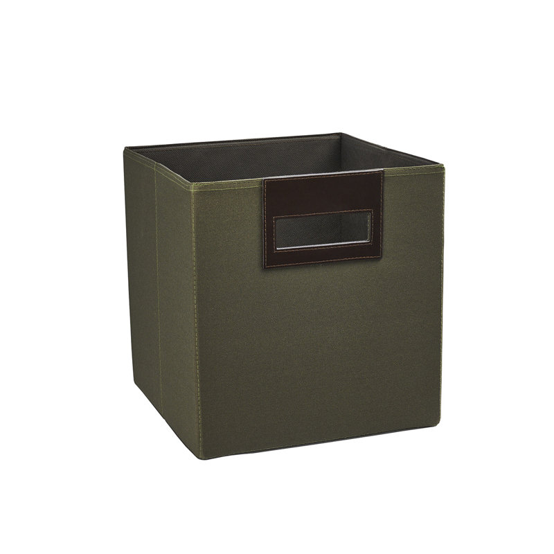 Bac de rangement en tissu 11 ", Vert