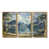 Toile avec cadre flottant or