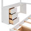 Lit superposé avec bureau, tiroirs et tablettes-118606541