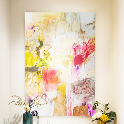 « vertical rouges ii », impression sur toile