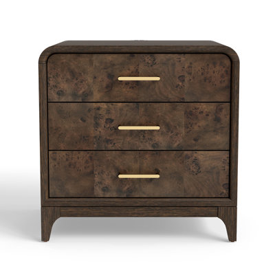 Burl Oak Nightstand