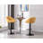 Swivel Upholstered Adjustable Height Counter Stool-1435268187
