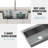 30" Undermount Stainless Steel Kitchen Sink, Single Bowl Complete Set With Colander, Cutting Board & Dish Rack