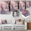 Fuchsia blanc, rose, hiver, lever de soleil - paysages, impression sur métal-792138780