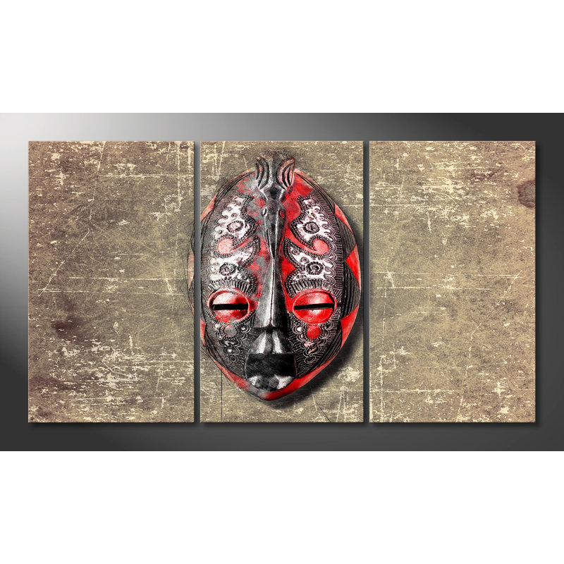 Pure Africa - Wrapped Canvas Print, 100 cm H x 180 cm W, 3 Piece Canvas Set