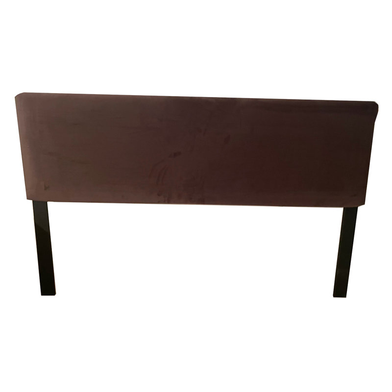 Tête de lit tapissier Taryiah, Tissu de suède moka, Très grand