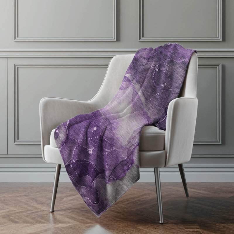Jeté en sherpa Addison, Mauve