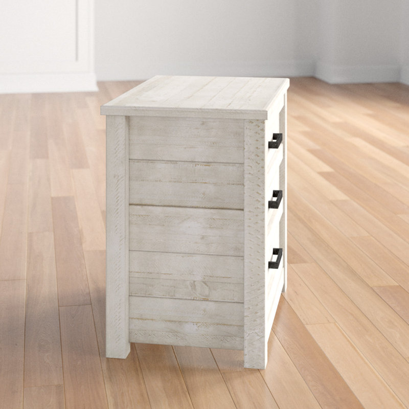 Romney 26'' W Solid Wood Nightstand, Antique White