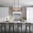 Gatlin 27.5" W 8-Light Wood and Metal Rectangle Chandelier