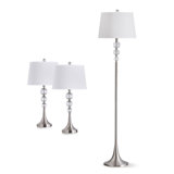 Bernaldo 61'' Traditional Floor & Table Lamp Set