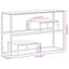Calisto 110cm Glass Top Console Table-1420817917-1420817915