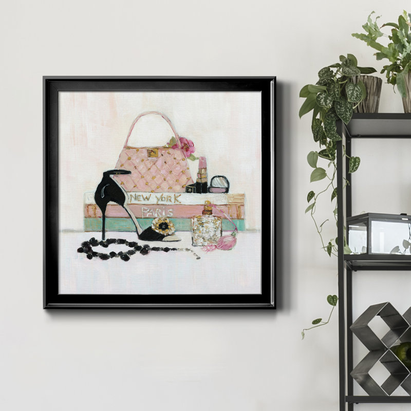 Fashionista I - reproduction d'art sur toile, H 34,5 po x l 34,5 po x P 1,5 po, Noir