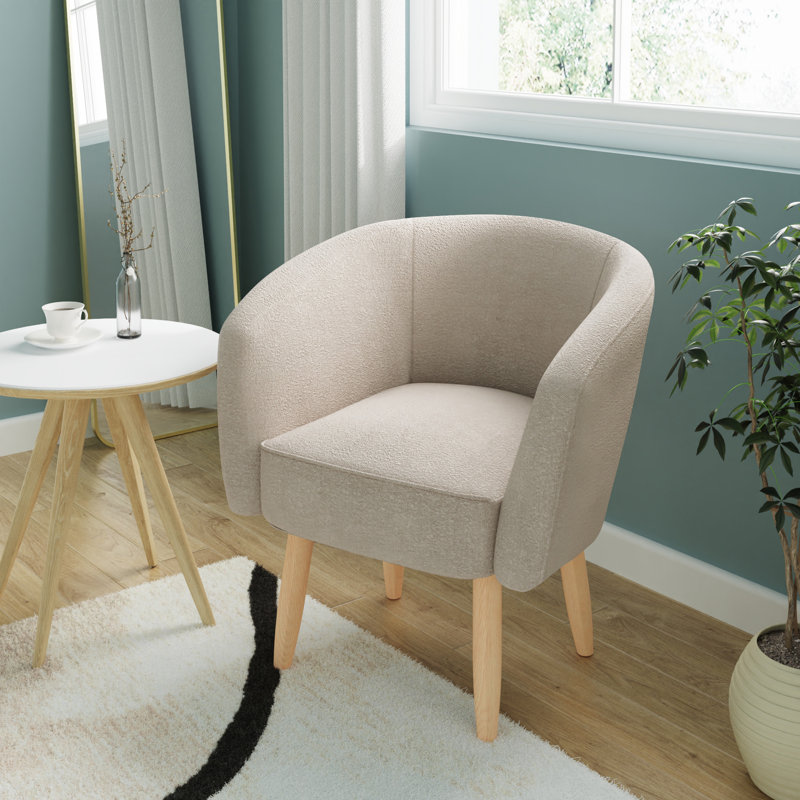Highgate Upholstered Barrel Chair, Grey