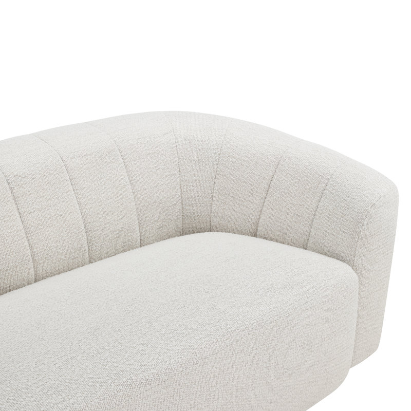 Canapé rembourré 89 po Augustine, Boucle Merino Pearl Performance