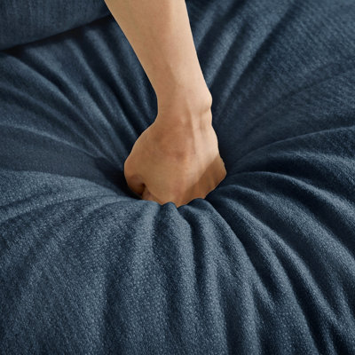 Canapé Cloud U en forme de U avec 2 repose-pieds amovibles et tissu chenille