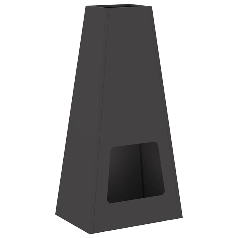 Foyer noir vidaXL 19,69 x 13,78 x 39,37 po, Noir