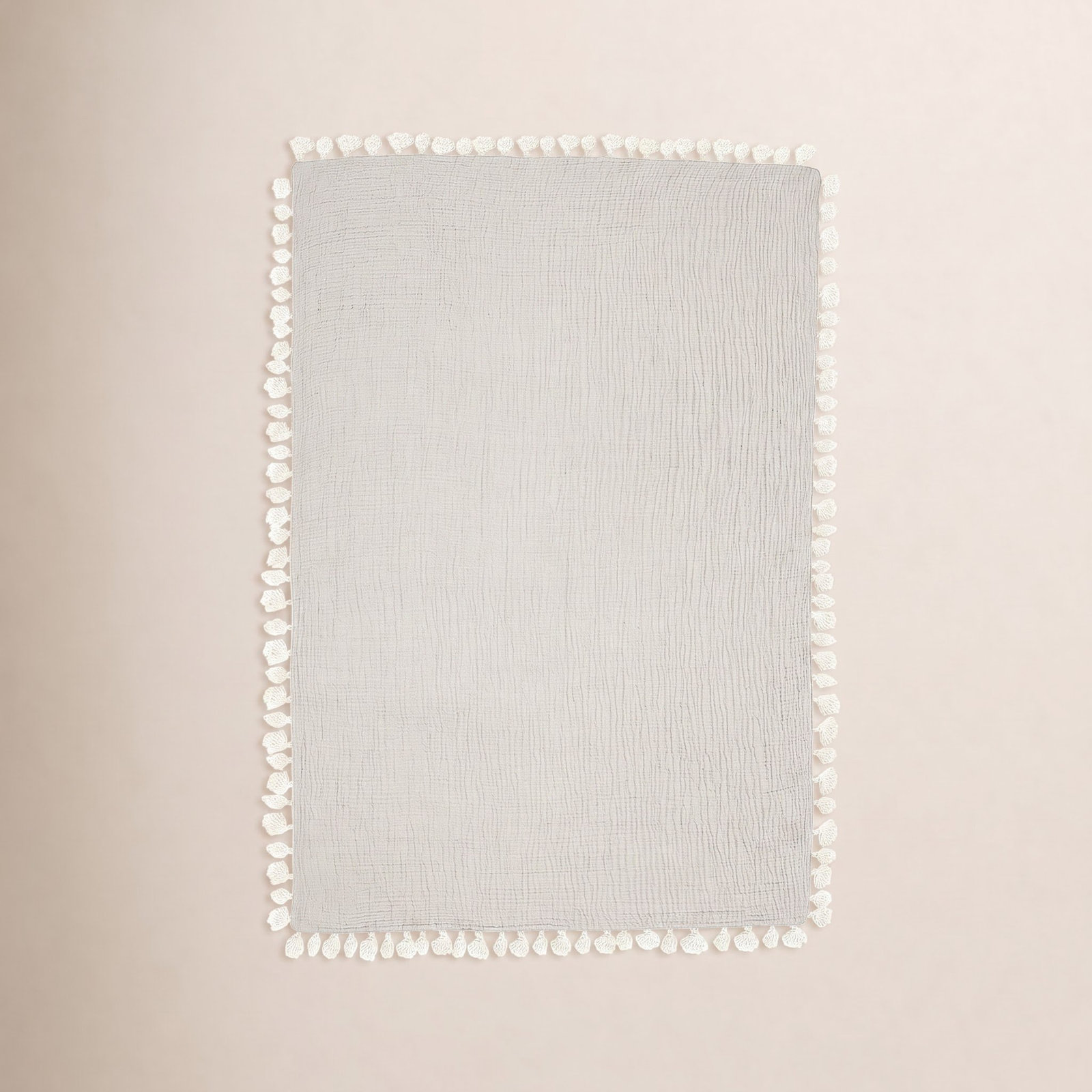 6-Layer Cotton Muslin Baby Blanket, Gray