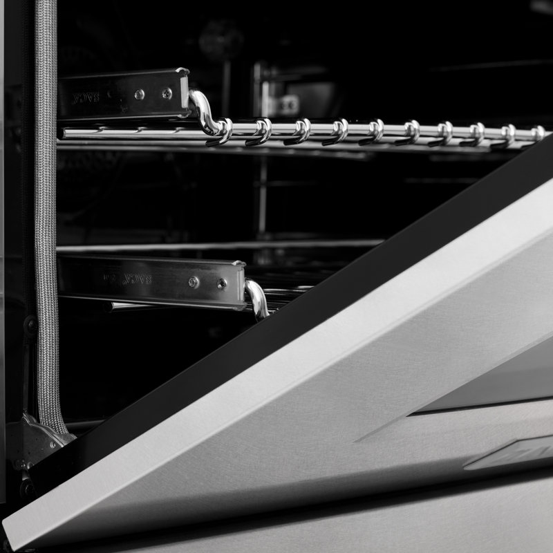 ZLINE Autograph 60" Legacy Dual Fuel Range, Satin Stainless Steel/White Matte
