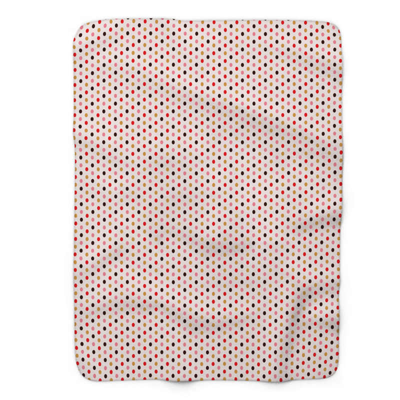 Heart Rouge - Couverture sherpa de qualité supérieure 1 pièce, Grand lit