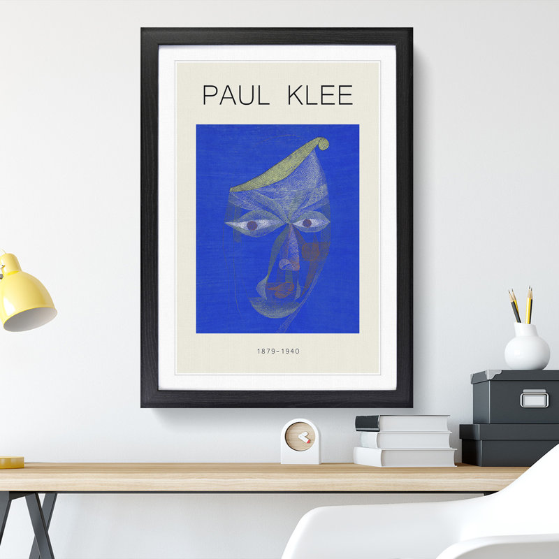 Portrait of an Oriental Print by Paul Klee - Picture Frame Painting, Black Framed, 36cm H x 27cm W x 2cm D