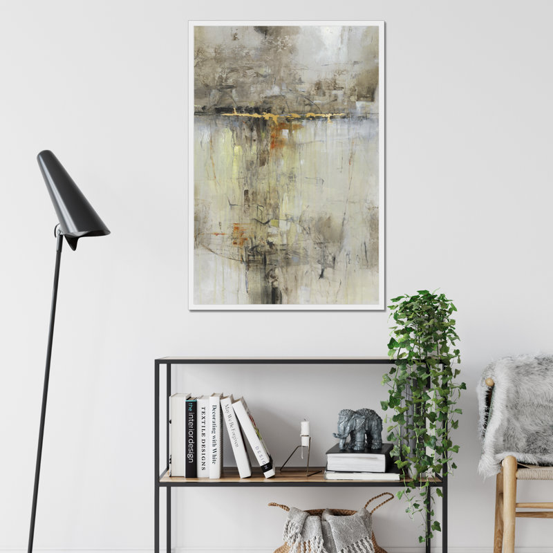 Cross Over II, 50cm H x 34cm W, White Framed Paper Print